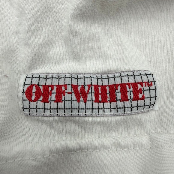 Off White Virgil Abloh 2013 Diagonol Spray Short Sleeve Unisex Large T-Shirt - Picture 4 of 8